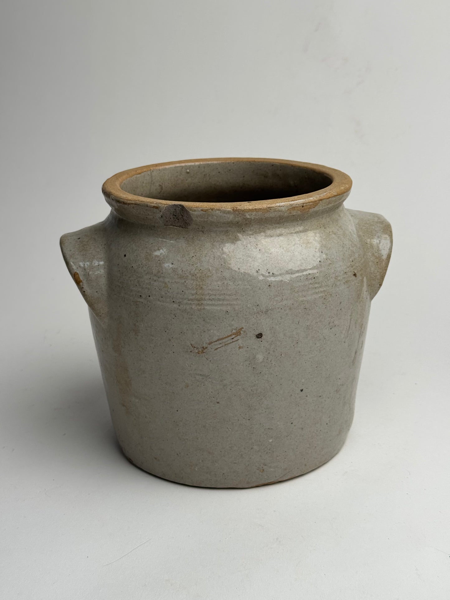 Medium Grey Mottled French Confit Pot