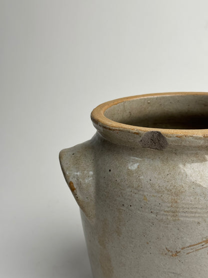 Medium Grey Mottled French Confit Pot