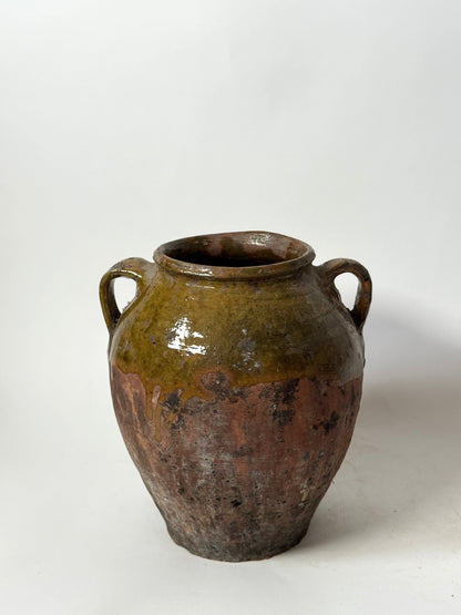 Aged Romanian Twin Handled Vessel