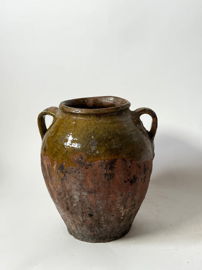 Aged Romanian Twin Handled Vessel