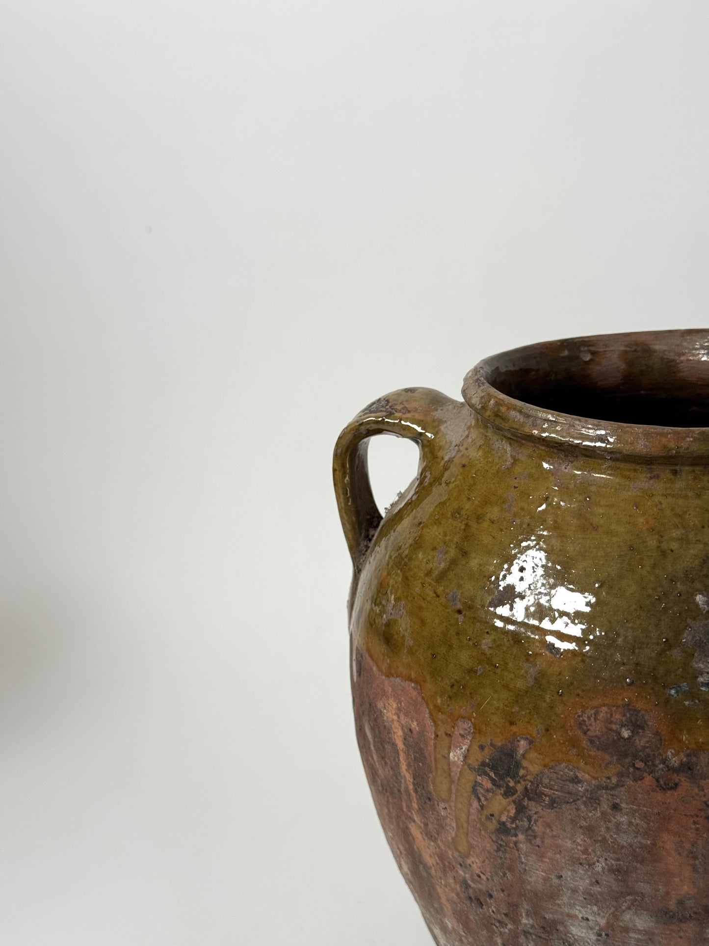 Aged Romanian Twin Handled Vessel