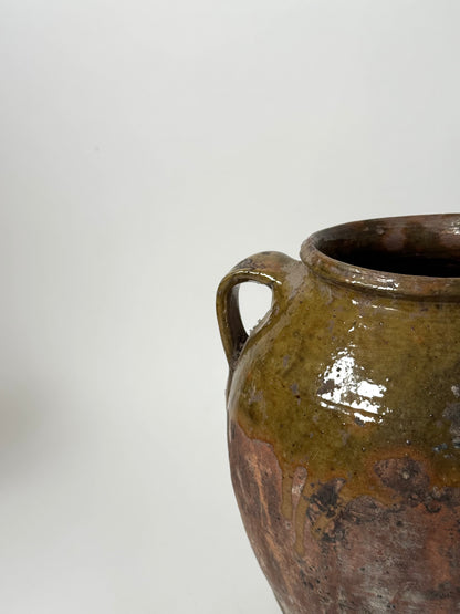 Aged Romanian Twin Handled Vessel