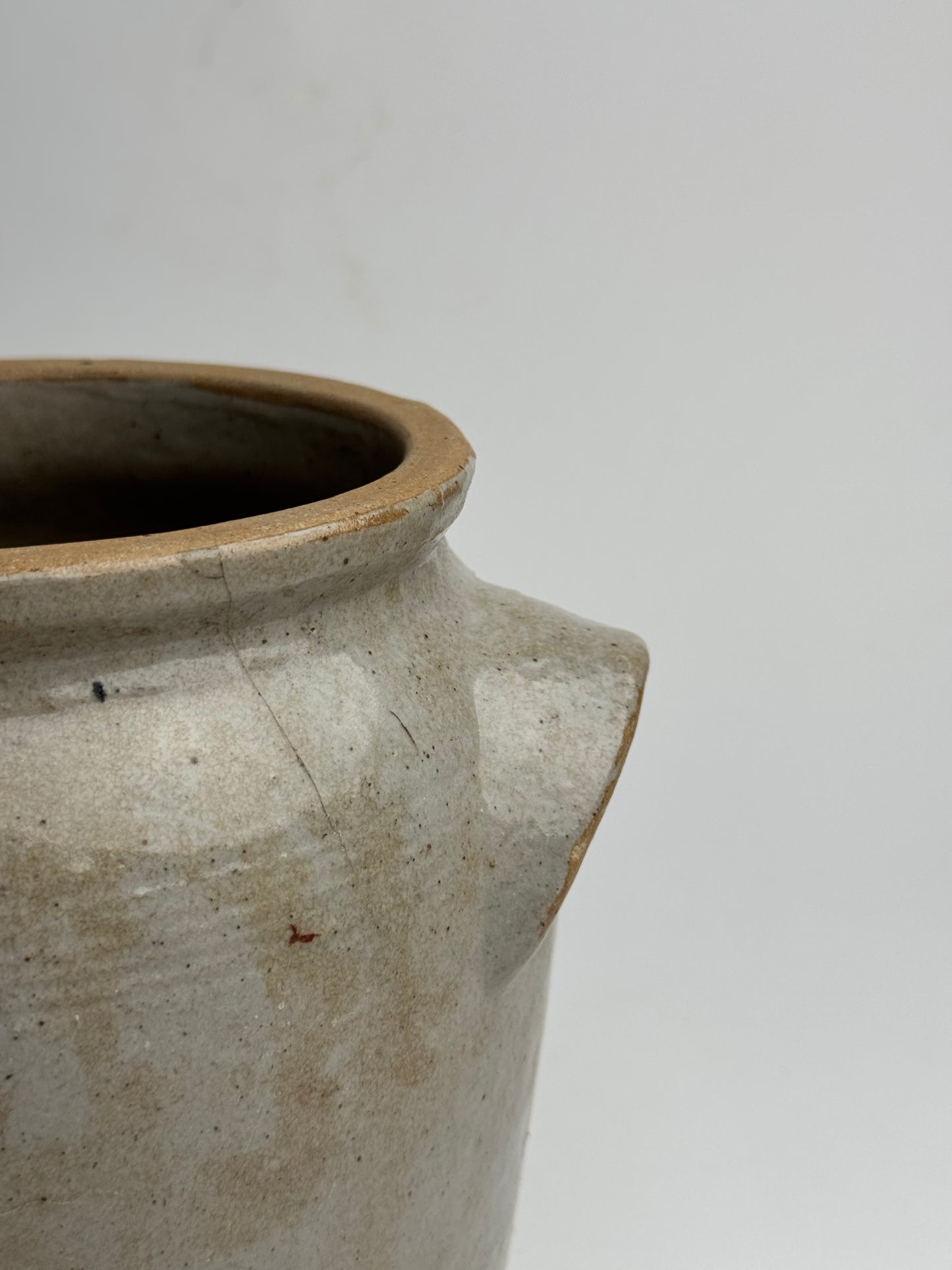 Medium Grey Mottled French Confit Pot