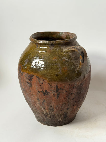 Aged Romanian Twin Handled Vessel