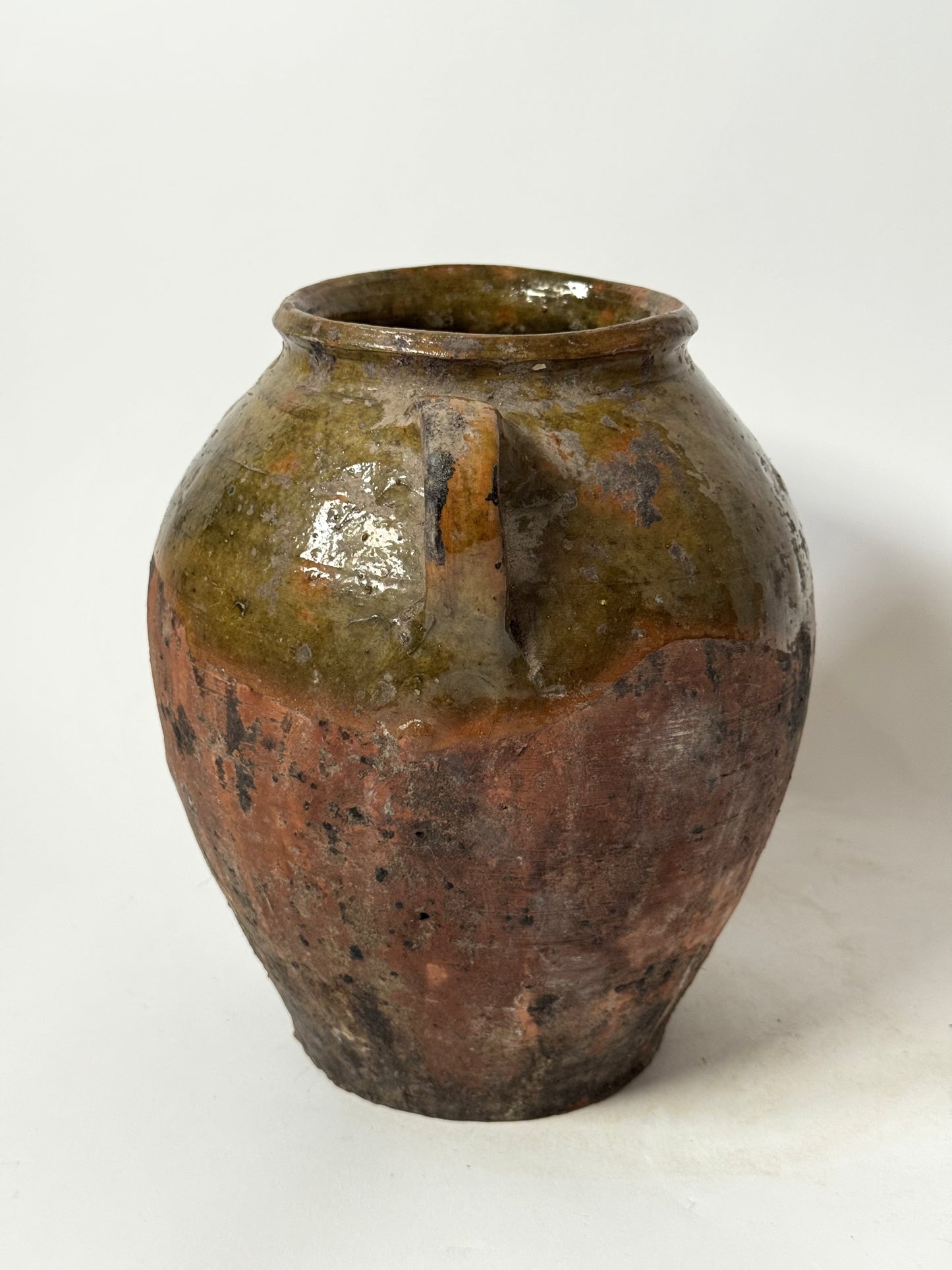 Aged Romanian Twin Handled Vessel