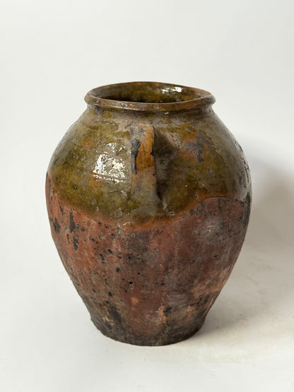 Aged Romanian Twin Handled Vessel
