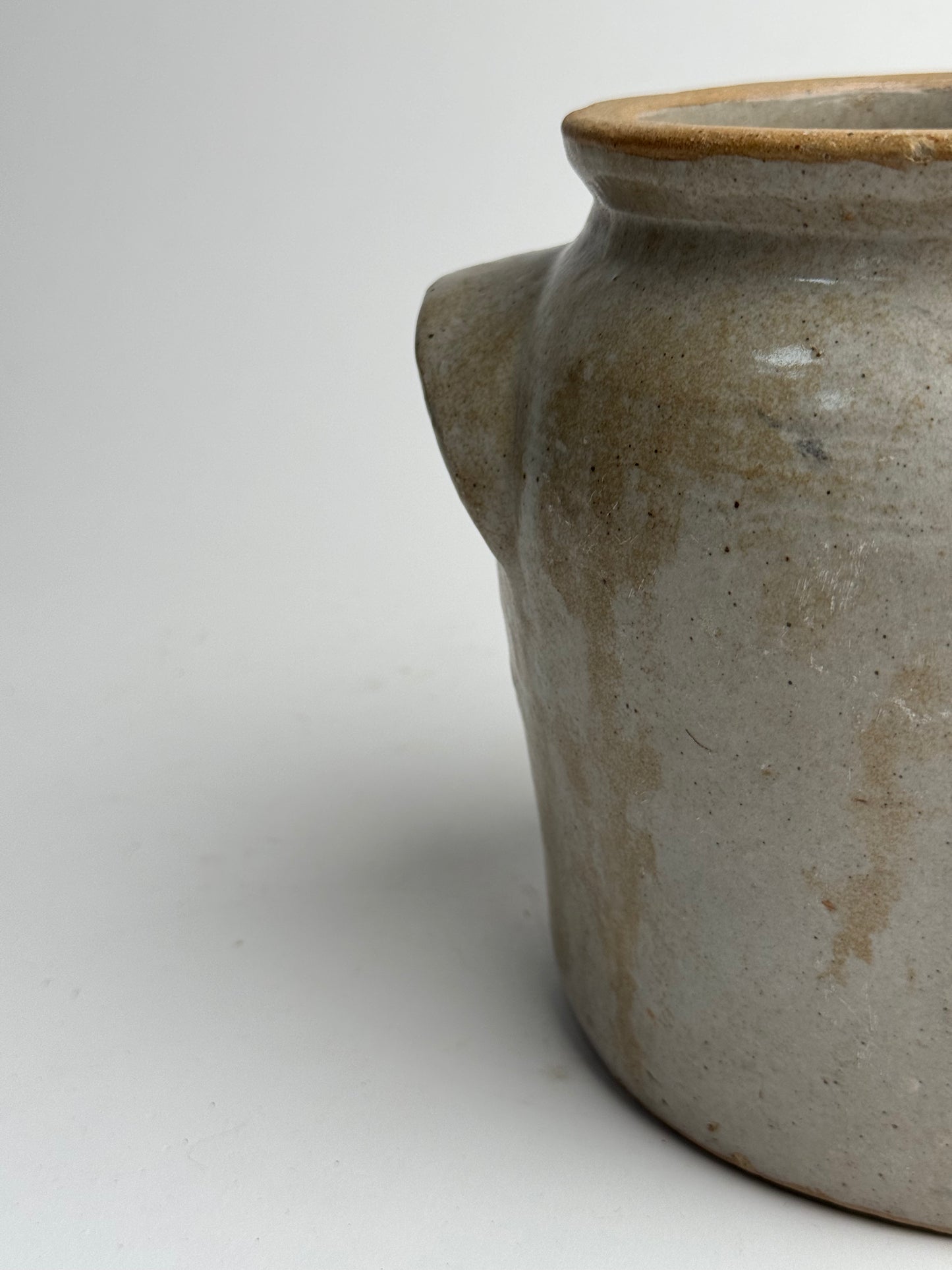 Medium Grey Mottled French Confit Pot