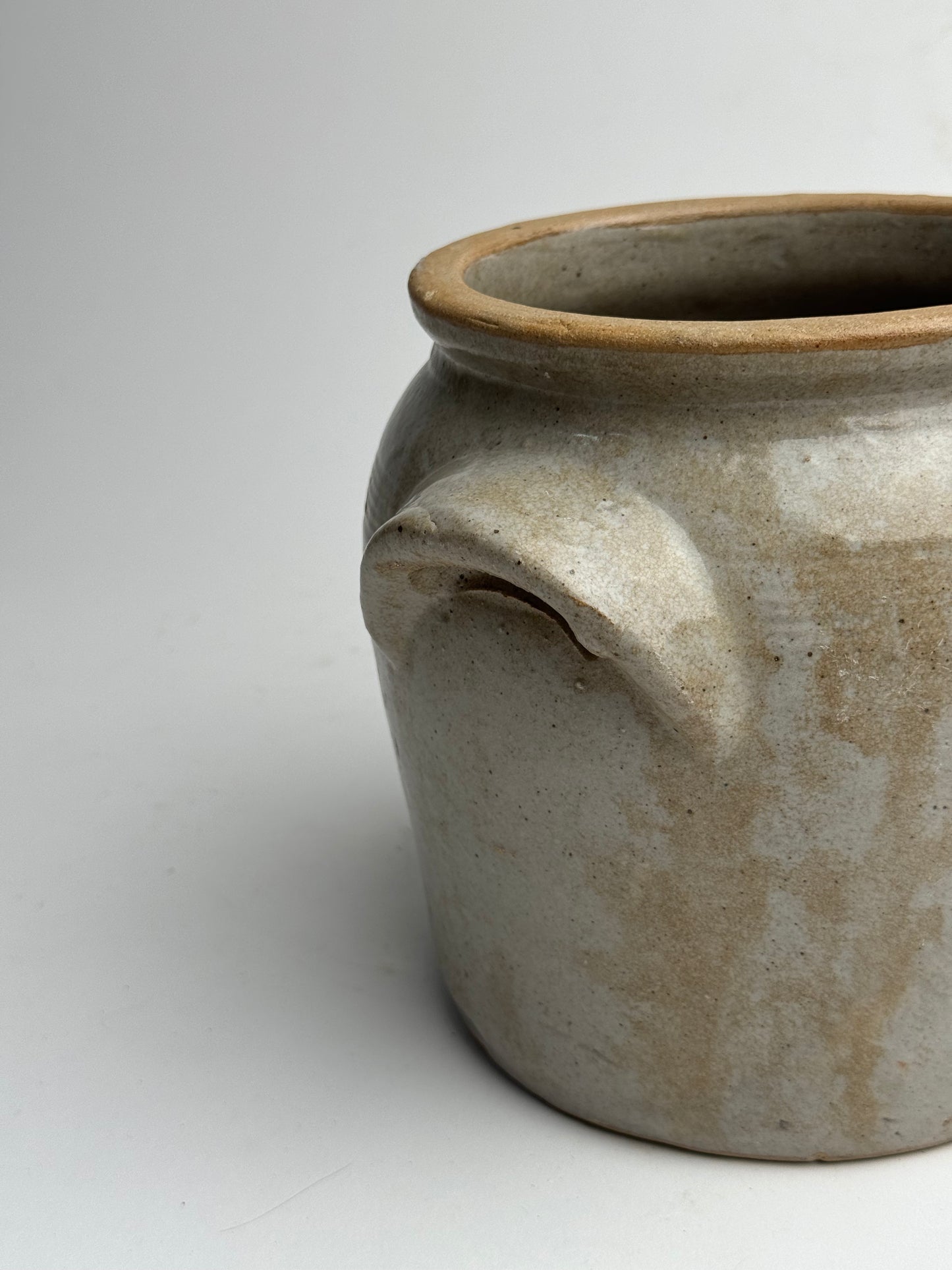 Medium Grey Mottled French Confit Pot