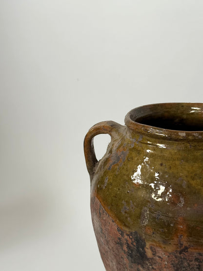 Aged Romanian Twin Handled Vessel
