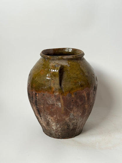 Aged Romanian Twin Handled Vessel