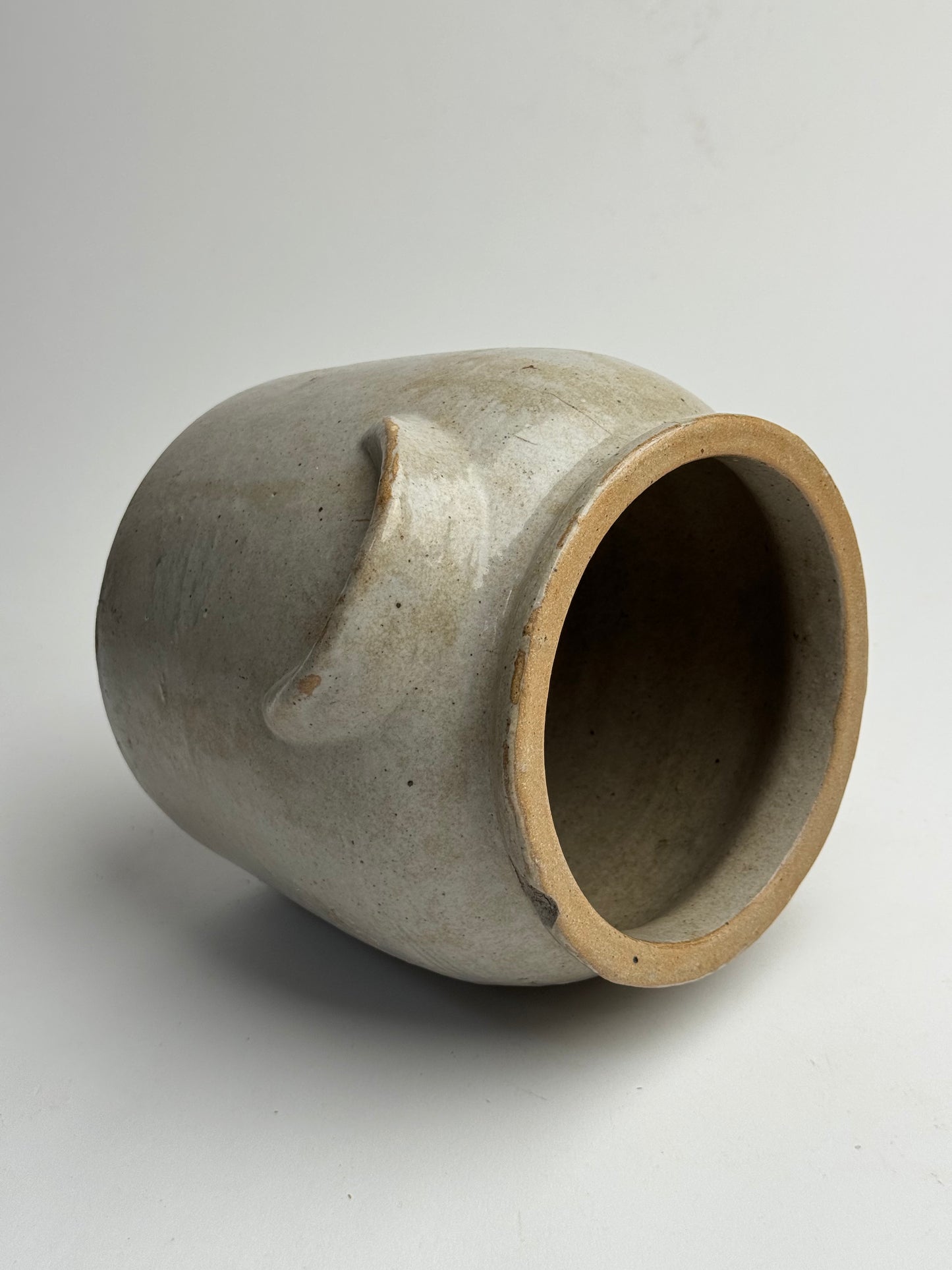 Medium Grey Mottled French Confit Pot