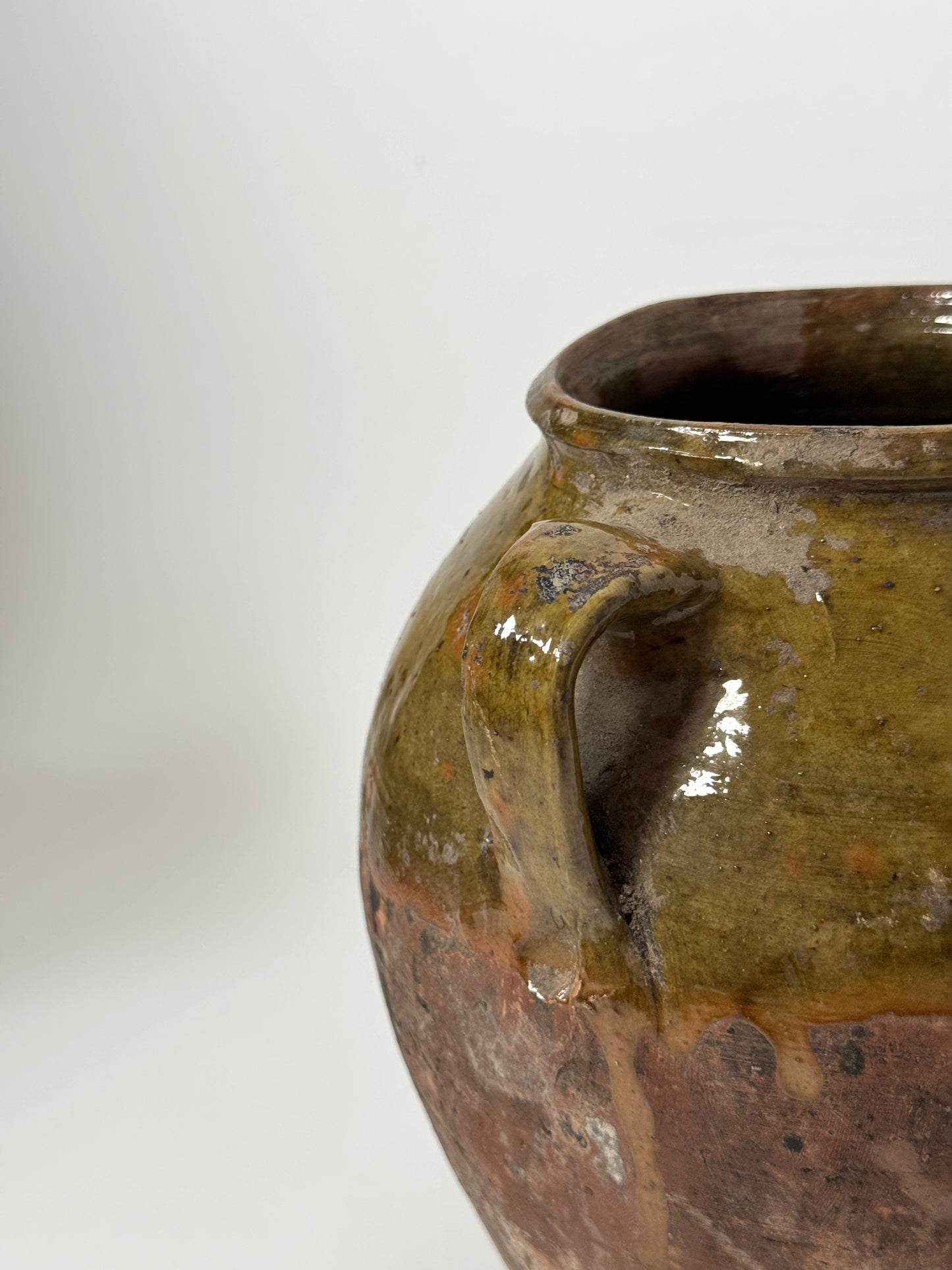 Aged Romanian Twin Handled Vessel
