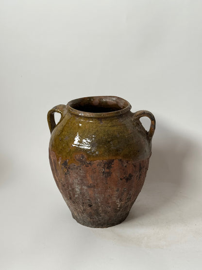 Aged Romanian Twin Handled Vessel