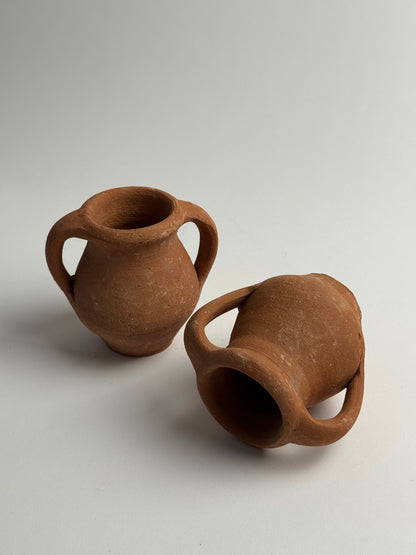 Small Twin Handled Turkish Pots