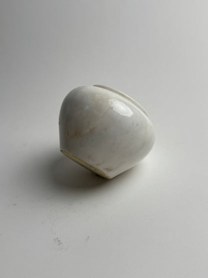 Small White Vintage Marble Pot