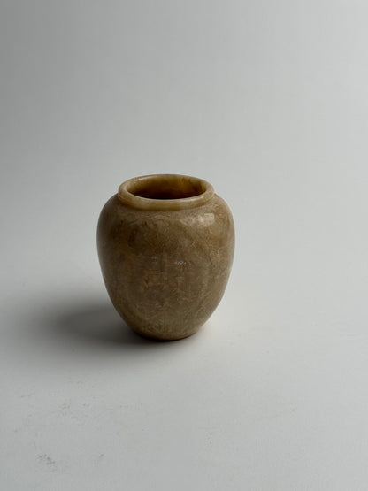 Small Beige Marble Pot