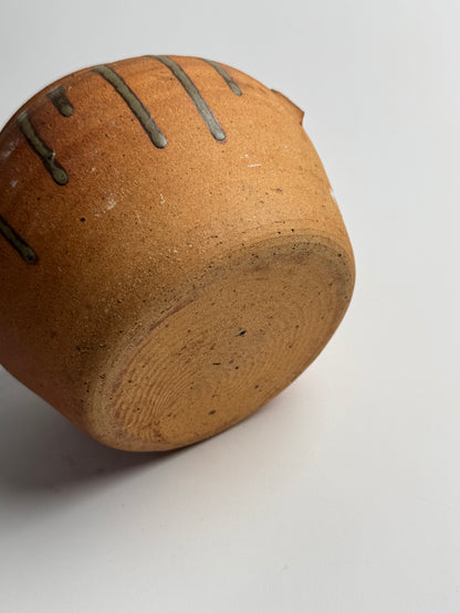 Terracotta Drip Glaze Confit Pot