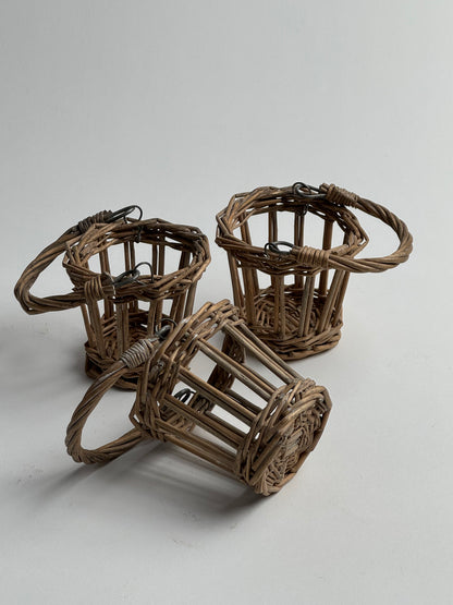 Small Vintage Wicker Baskets