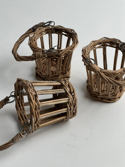 Small Vintage Wicker Baskets