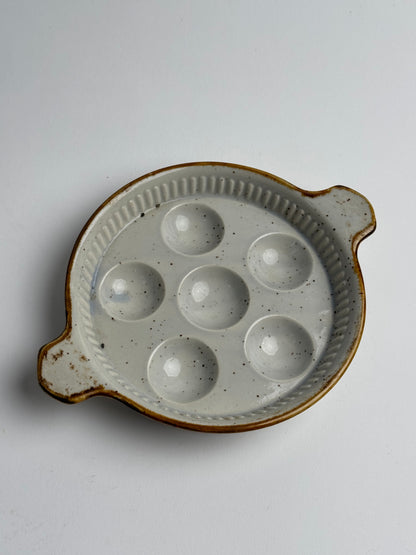 Vintage French Escargot Plate