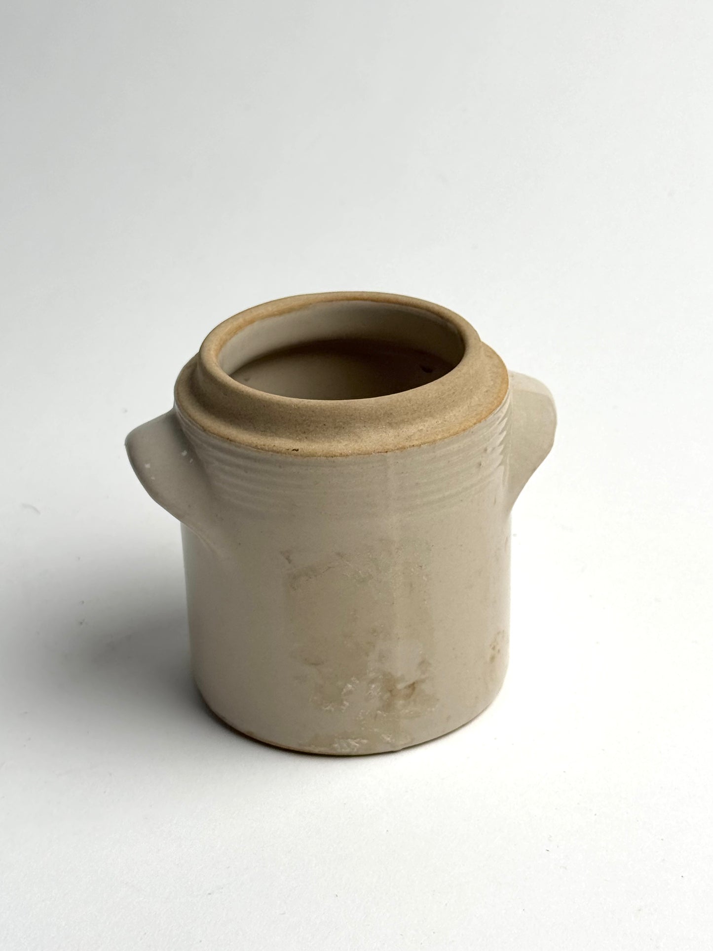 Small Cream French Cofit Pot