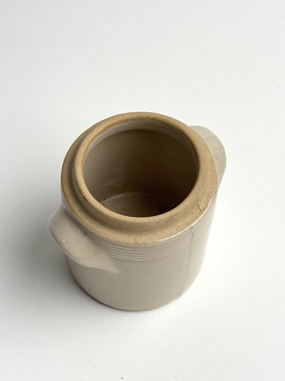 Small Cream French Cofit Pot