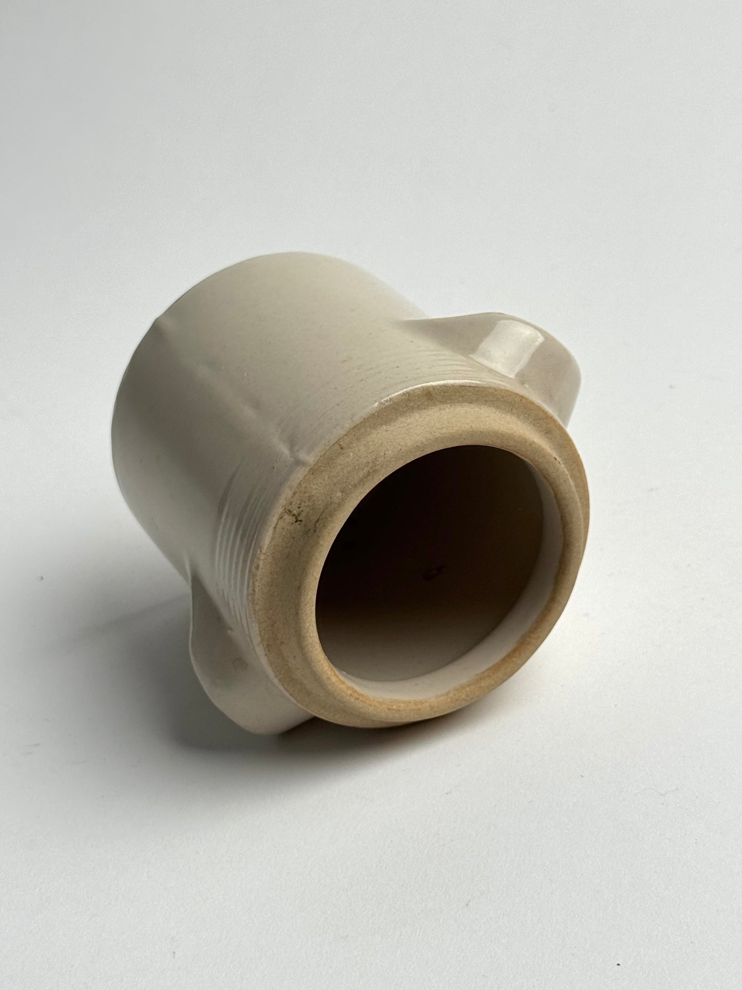 Small Cream French Cofit Pot