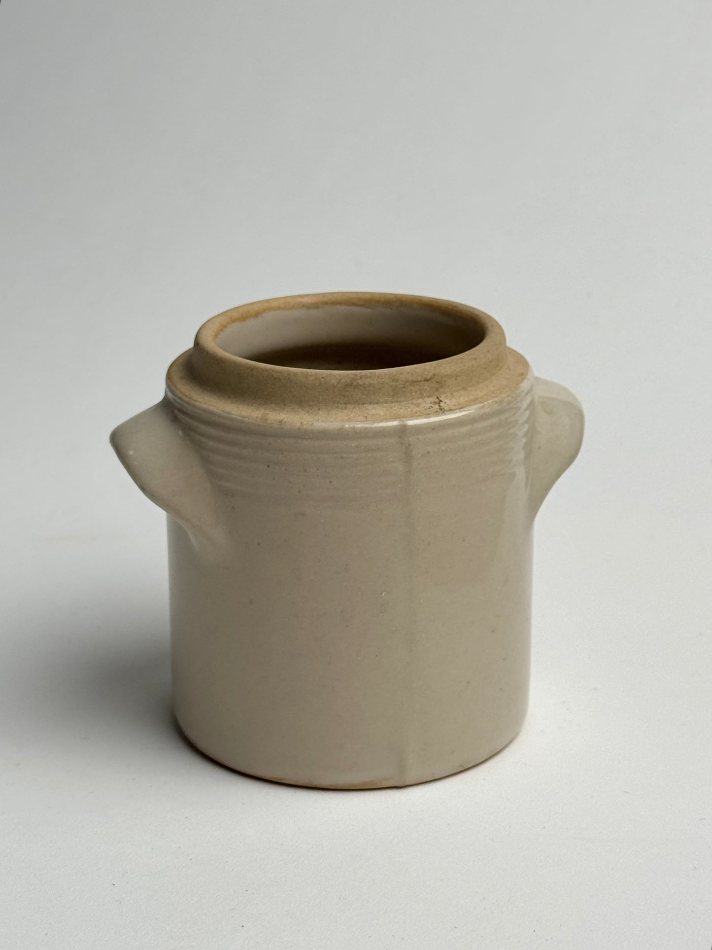 Small Cream French Cofit Pot