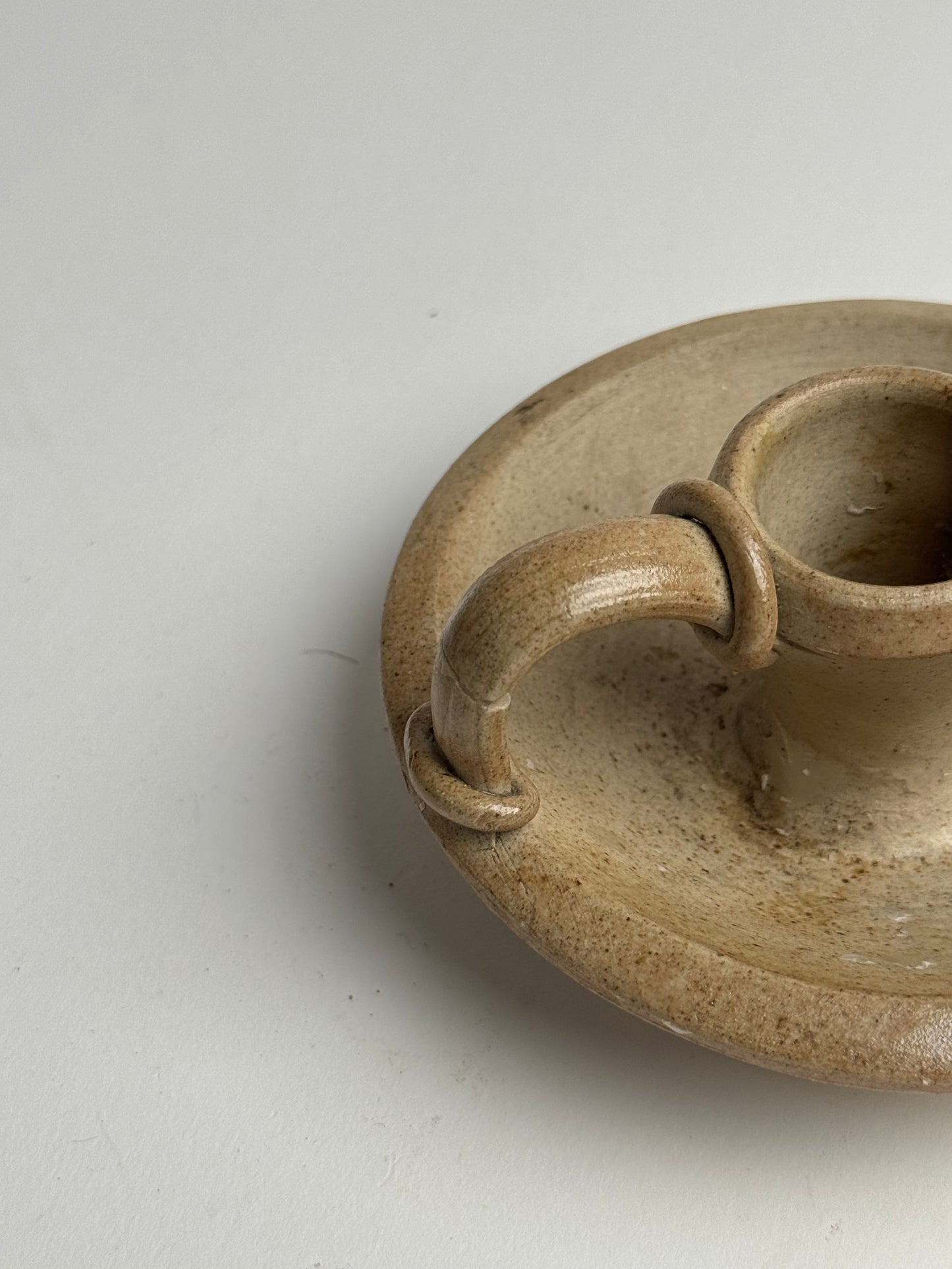 Stoneware Pottery Candle Holder