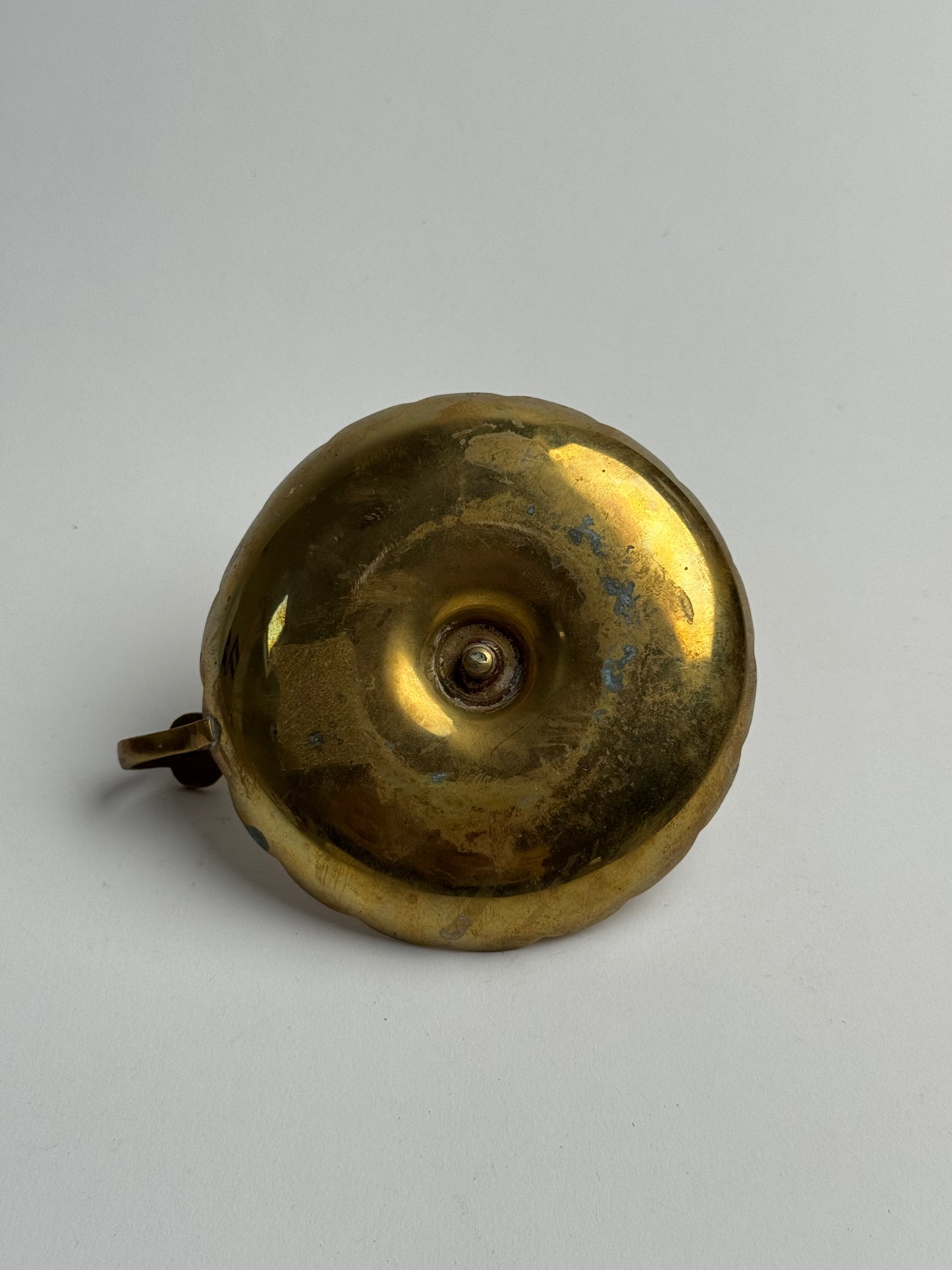 Vintage Brass Scalloped Candle Holder