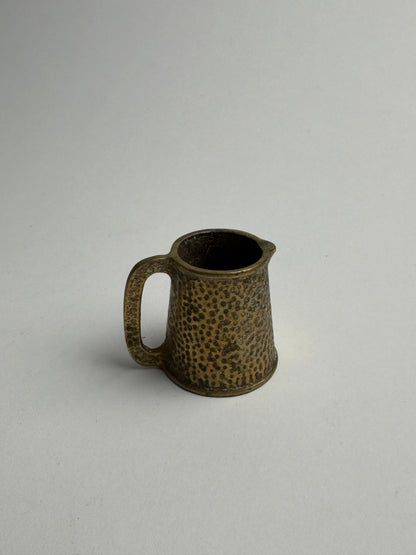 Miniature Hammered Brass Jug