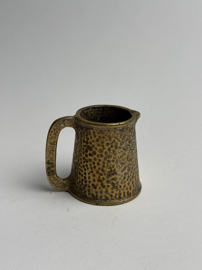 Miniature Hammered Brass Jug