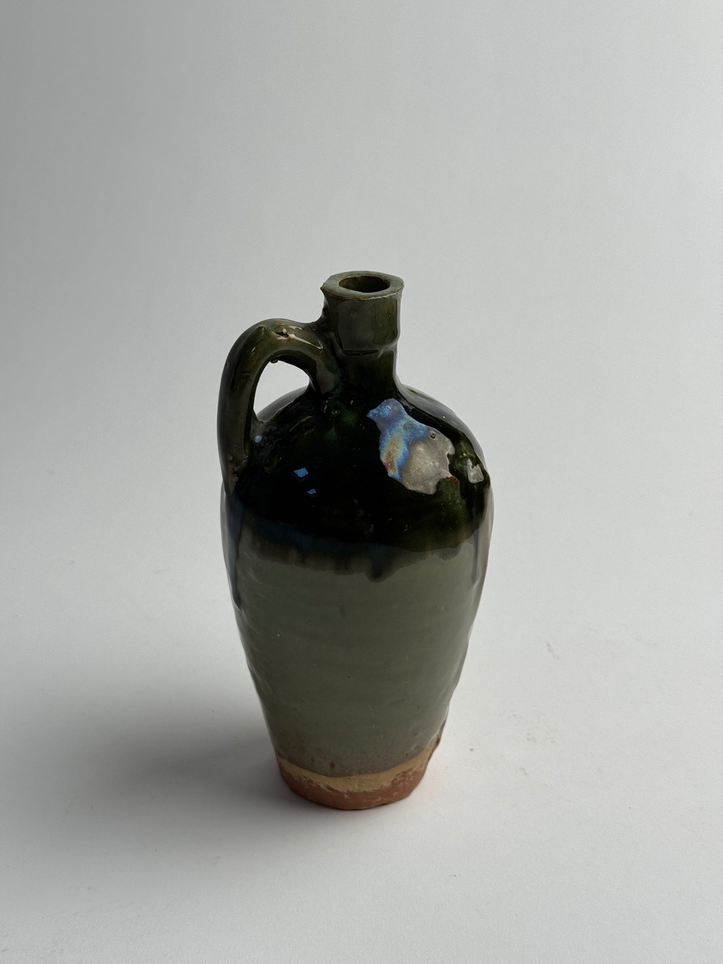 Green Vintage Glazed Pitcher