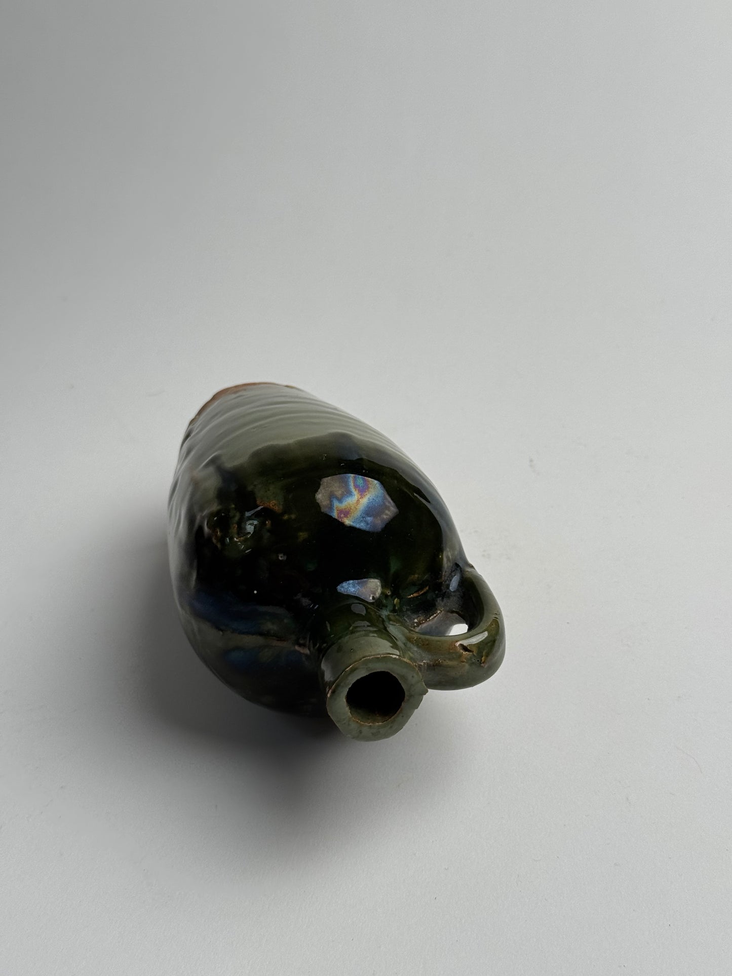 Green Vintage Glazed Pitcher