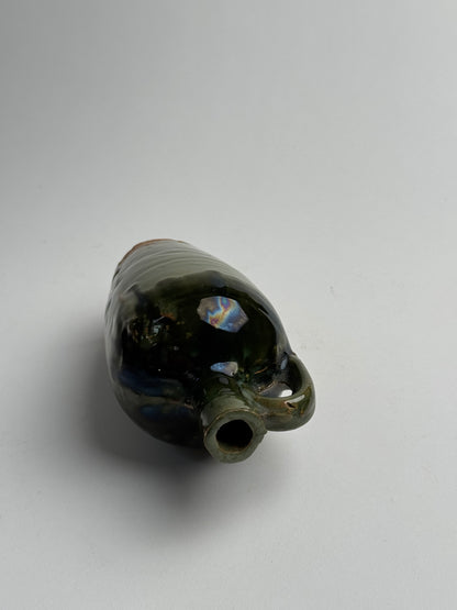 Green Vintage Glazed Pitcher