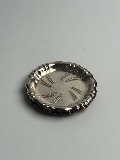 Set of 4 Vintage Silver Dishes
