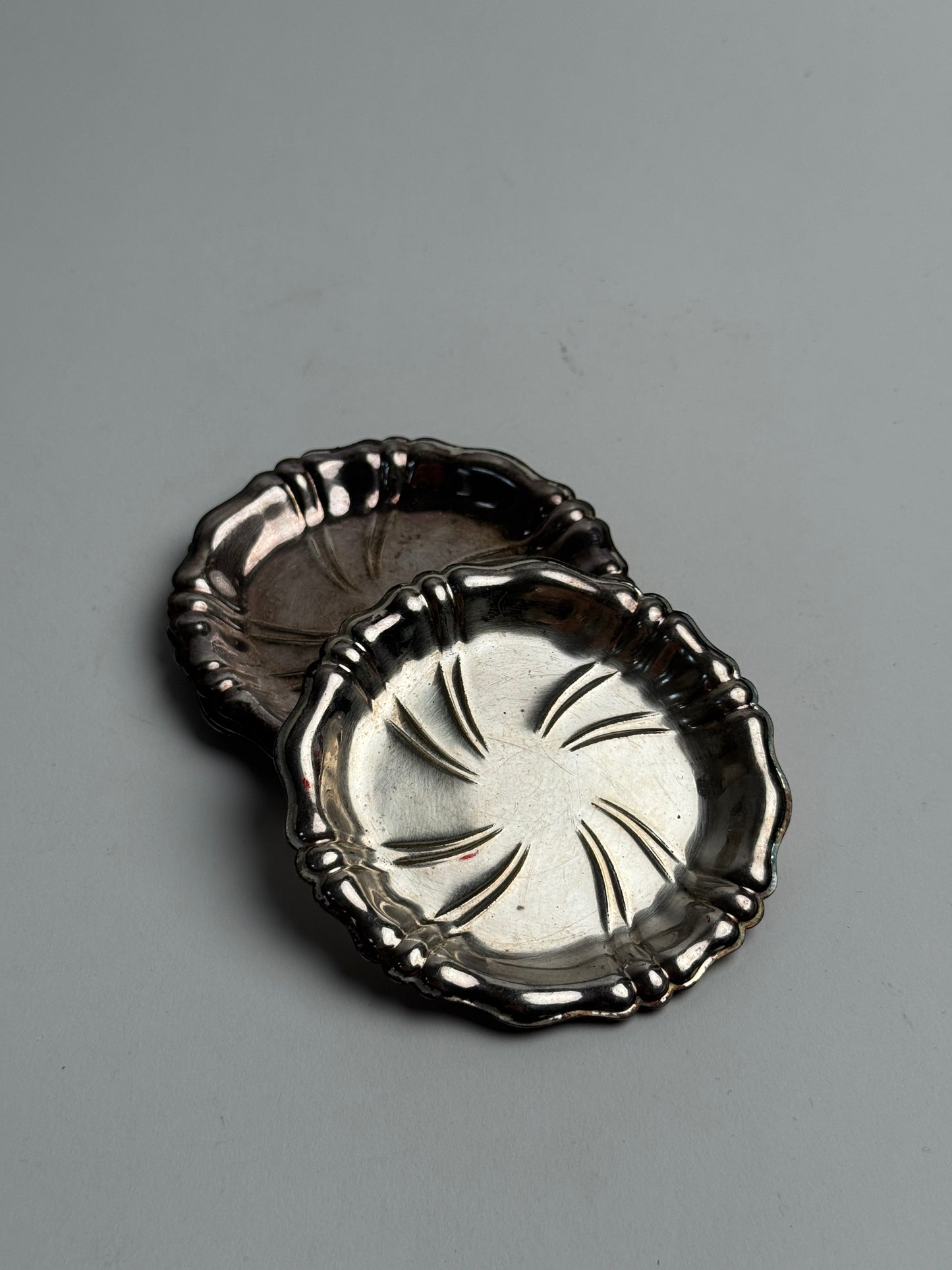 Set of 4 Vintage Silver Dishes