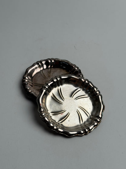 Set of 4 Vintage Silver Dishes