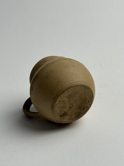 Small Beige Antique Rounded Jug