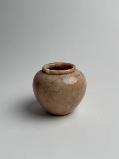 Salmon Beige Small Marble Urn
