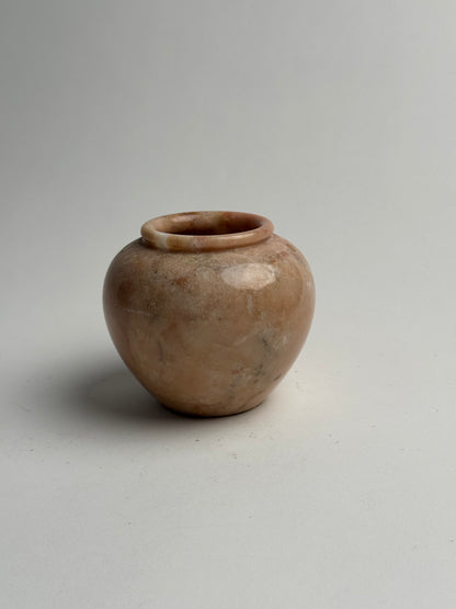 Salmon Beige Small Marble Urn