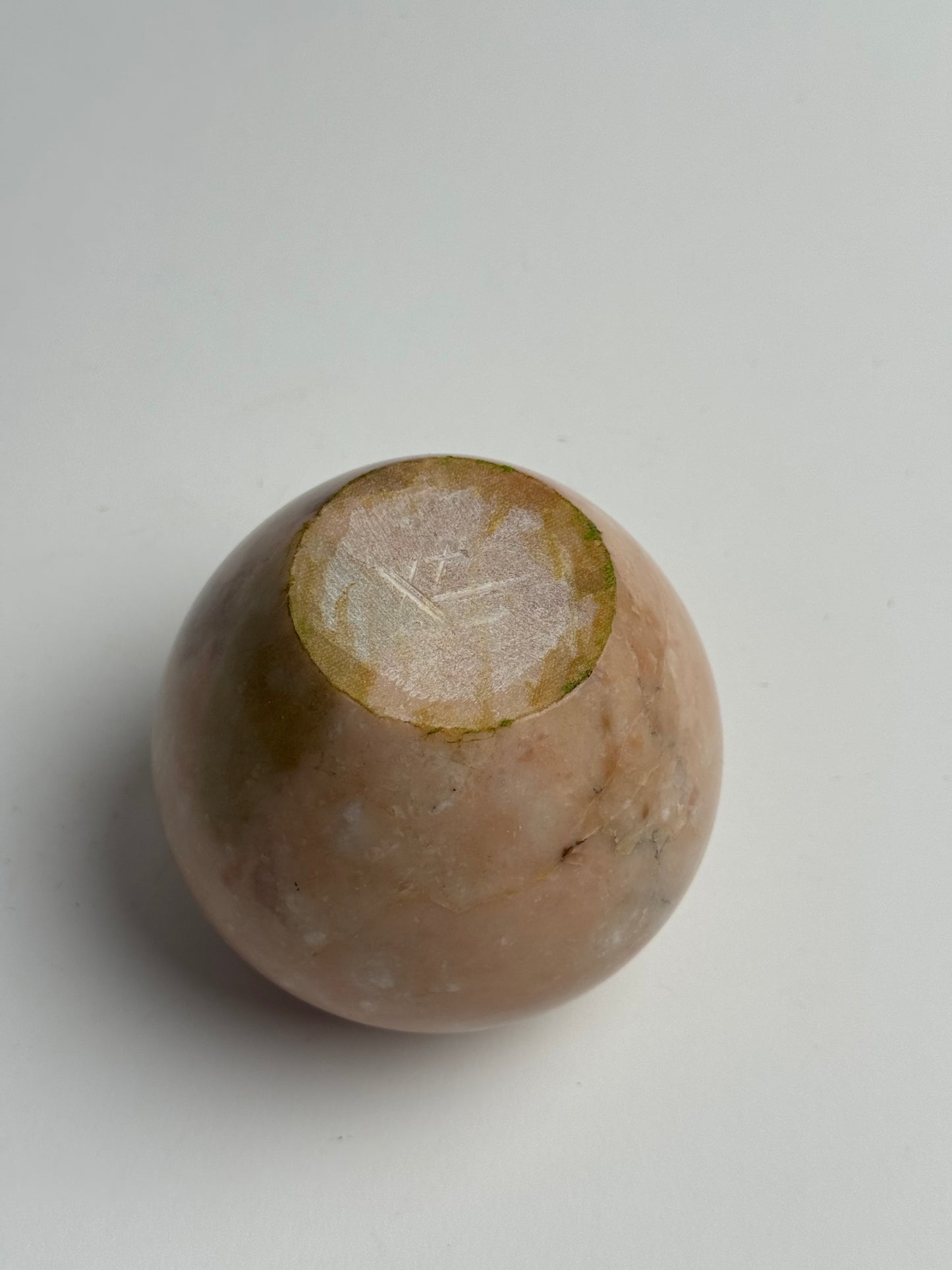 Salmon Beige Small Marble Urn