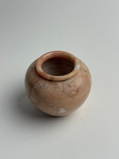 Salmon Beige Small Marble Urn