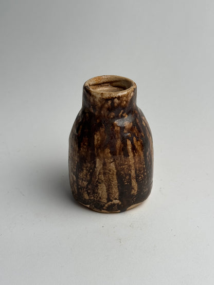 Rich Brown Vintage Stoneware Pot