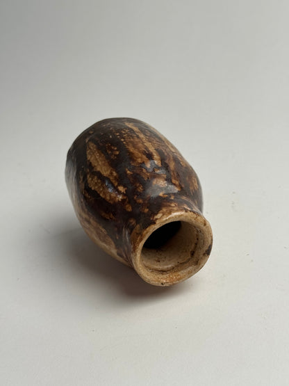 Rich Brown Vintage Stoneware Pot