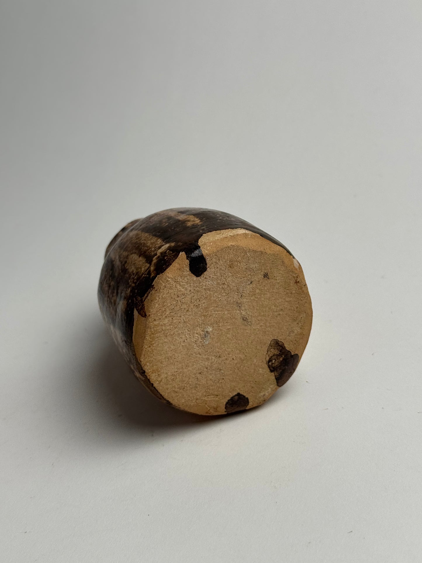 Rich Brown Vintage Stoneware Pot