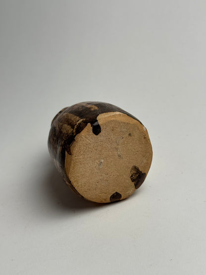 Rich Brown Vintage Stoneware Pot