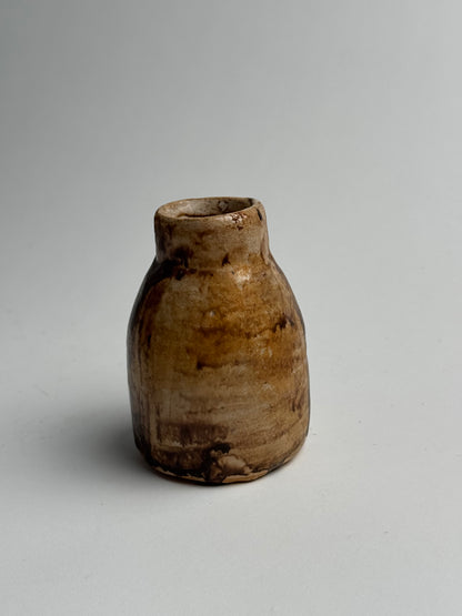 Rich Brown Vintage Stoneware Pot