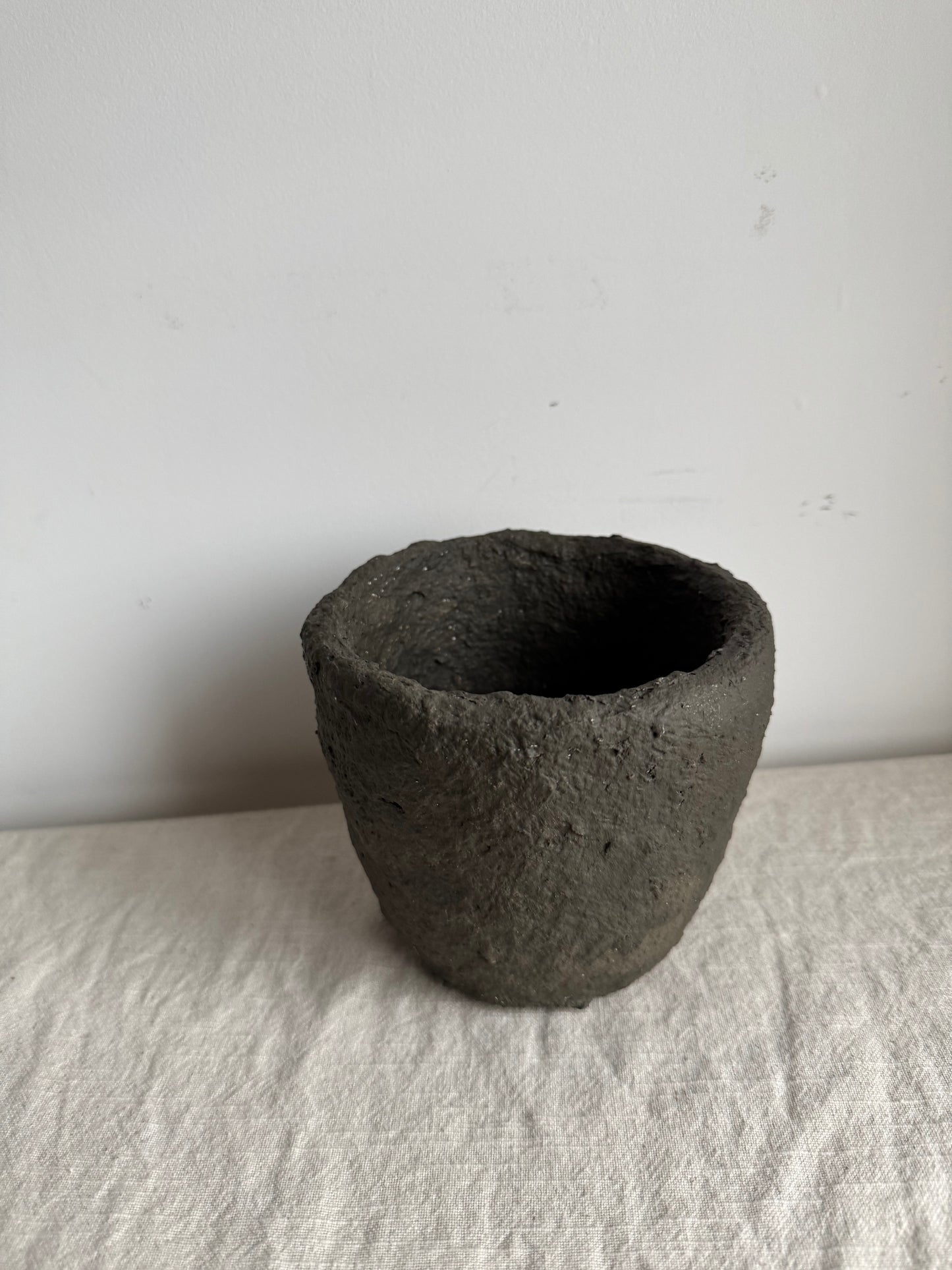 EARTH  | textured earthy brown wabi sabi pot