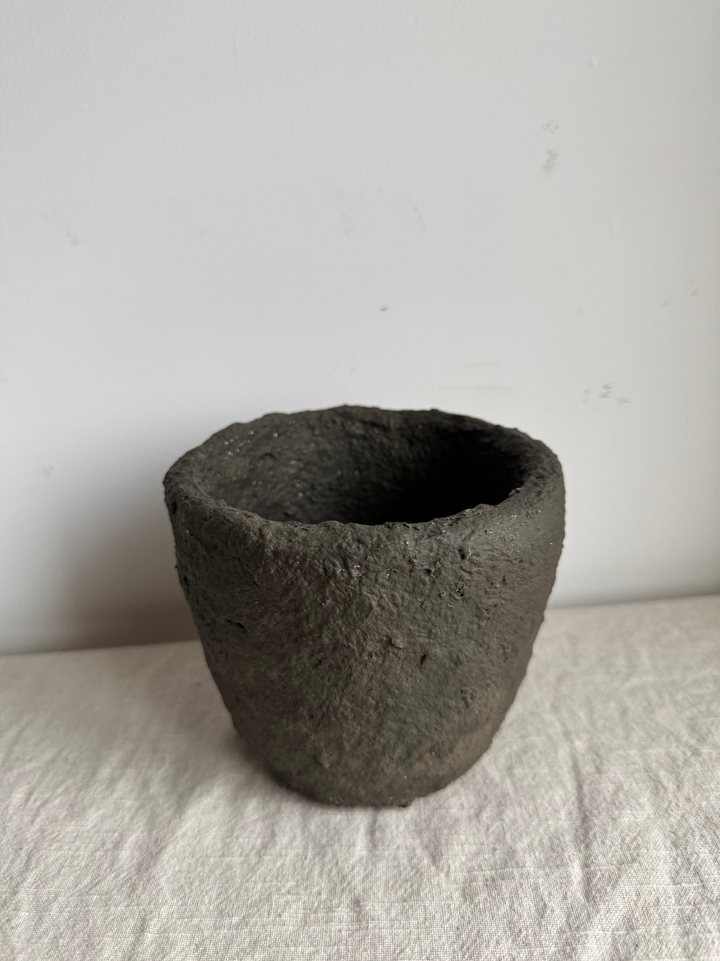 EARTH  | textured earthy brown wabi sabi pot